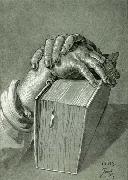 Albrecht Durer Hand Study with Bible - Drawing Germany oil painting artist